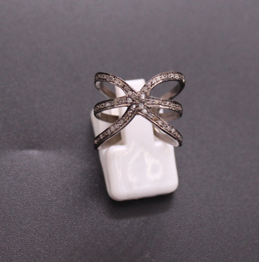 Silver Diamond Ring