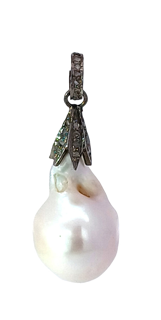 Pearl Diamond Pendant
